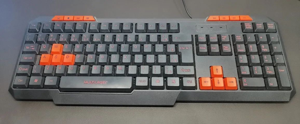 Teclado Gamer Multilaser TC160 USB - Teclas Multimídia e Atalhos RED - Foto 2