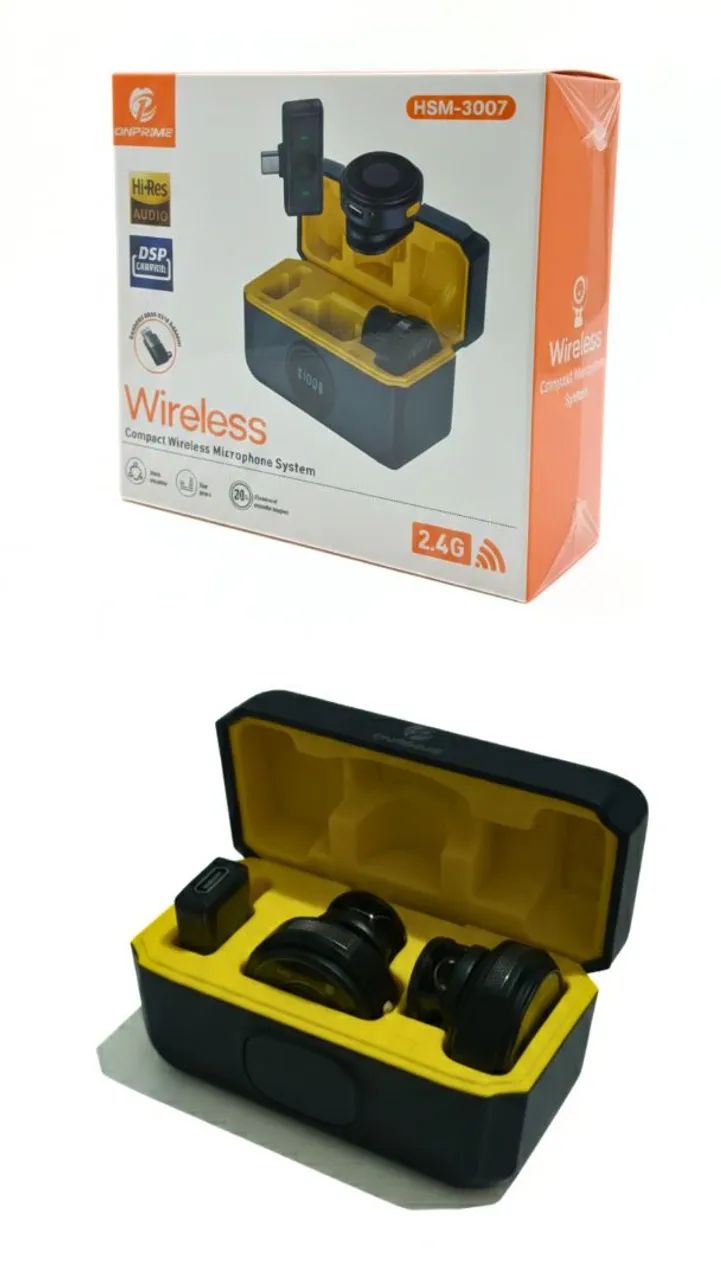 Microfone de Lapela Sem Fio com Case de Carregamento - Profissional - Foto 3