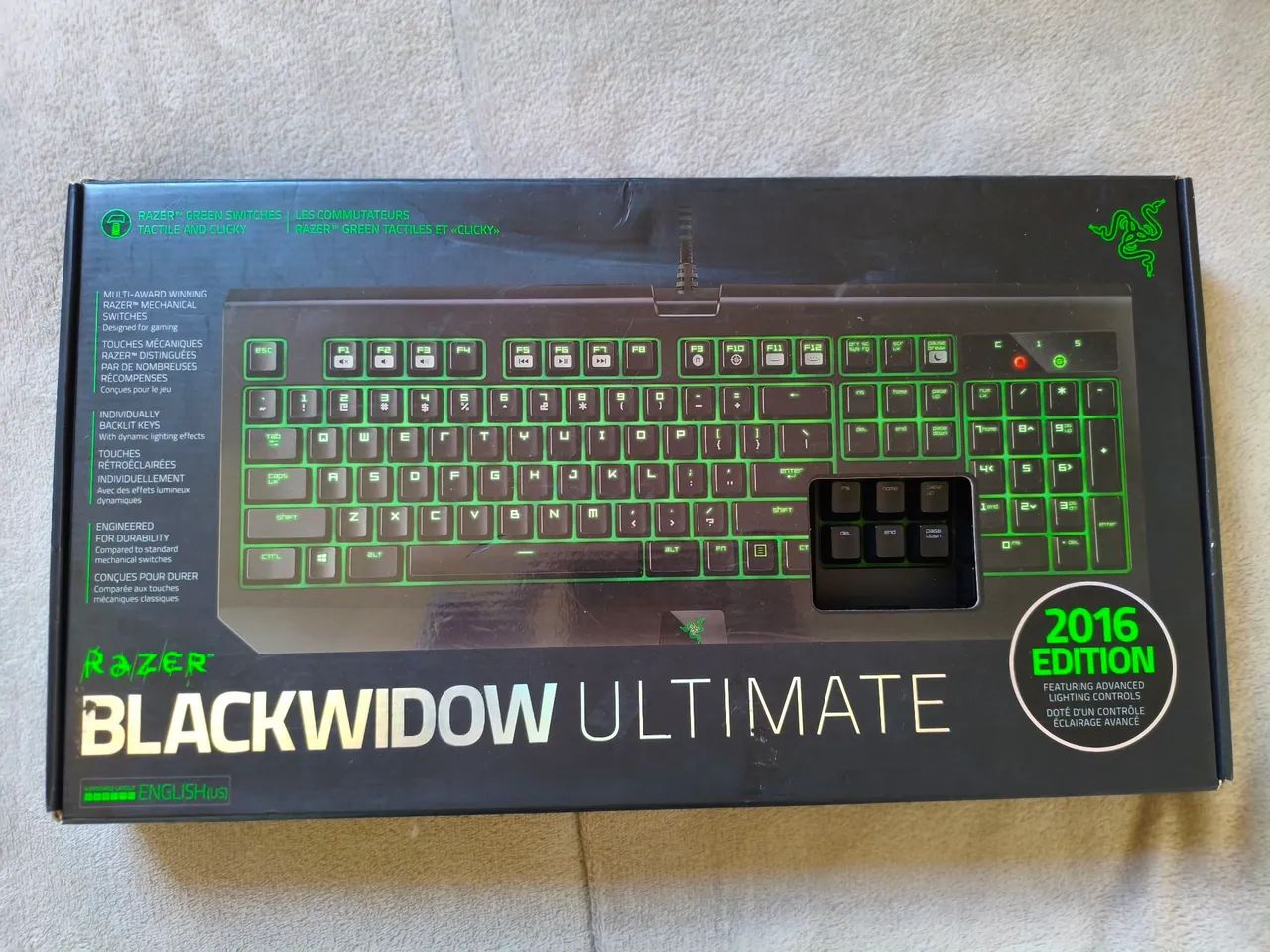 Teclado mecânico Razer blackwidow ultimate 2016