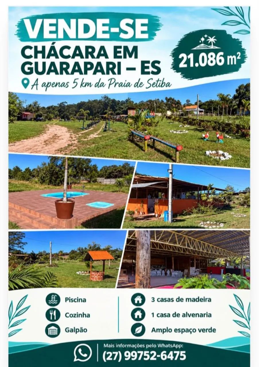 Leia , Imperdível, Chácara.. Guarapari 