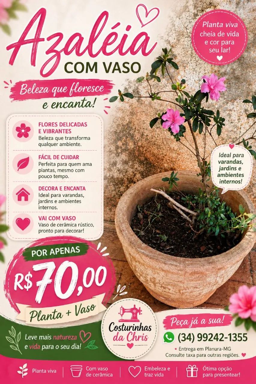 Vaso de azaléia 
