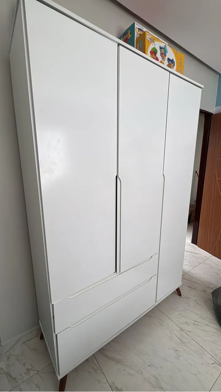 Guarda-roupa Infantil Branco 