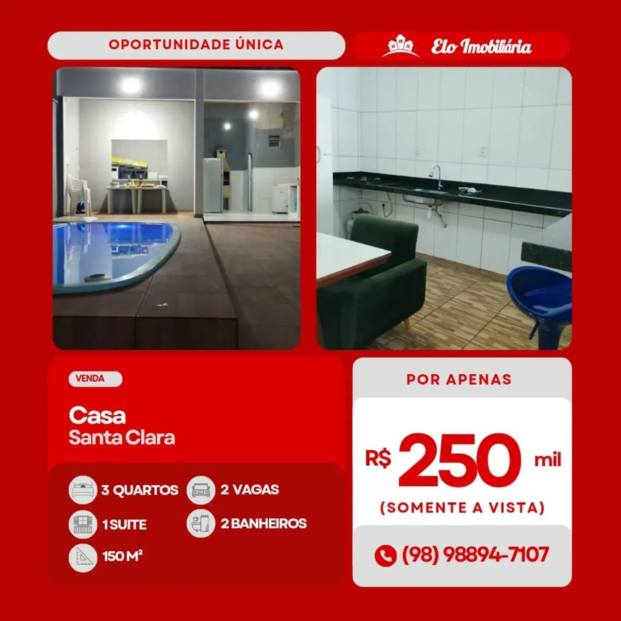 Imóvel para venda santa clara