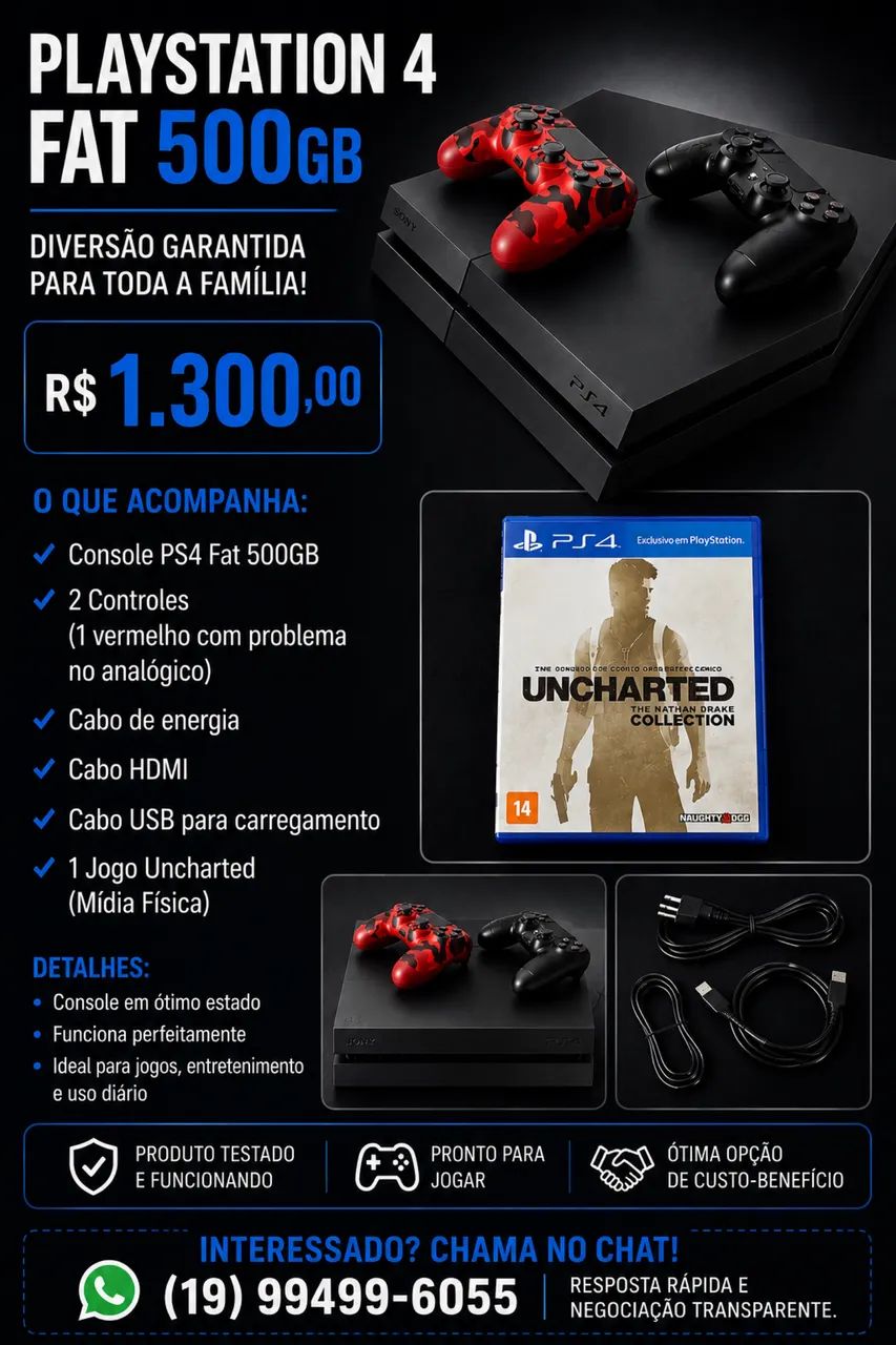 Ps4 Fat - 500 GB 