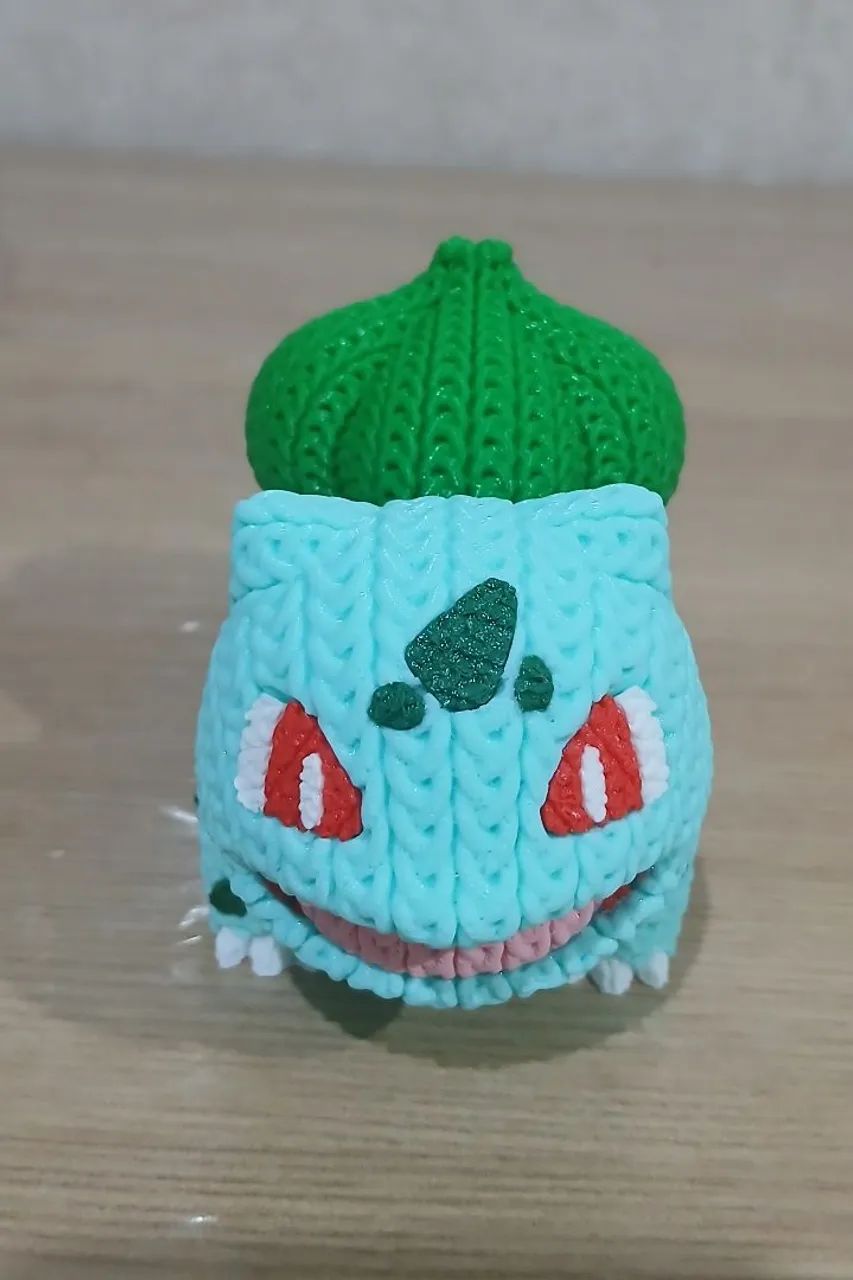Bulbasauro - Estilo Tricô - 3D