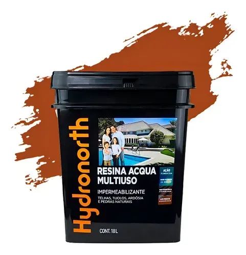 Resina Impermeabilizante Hydronorth Acqua Brilhante Ceramica 18L - R$425,54