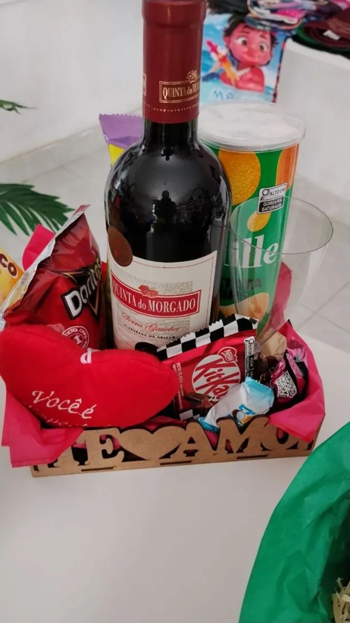 Cestas de café da manhã,vinho e chocolate  - Foto 3