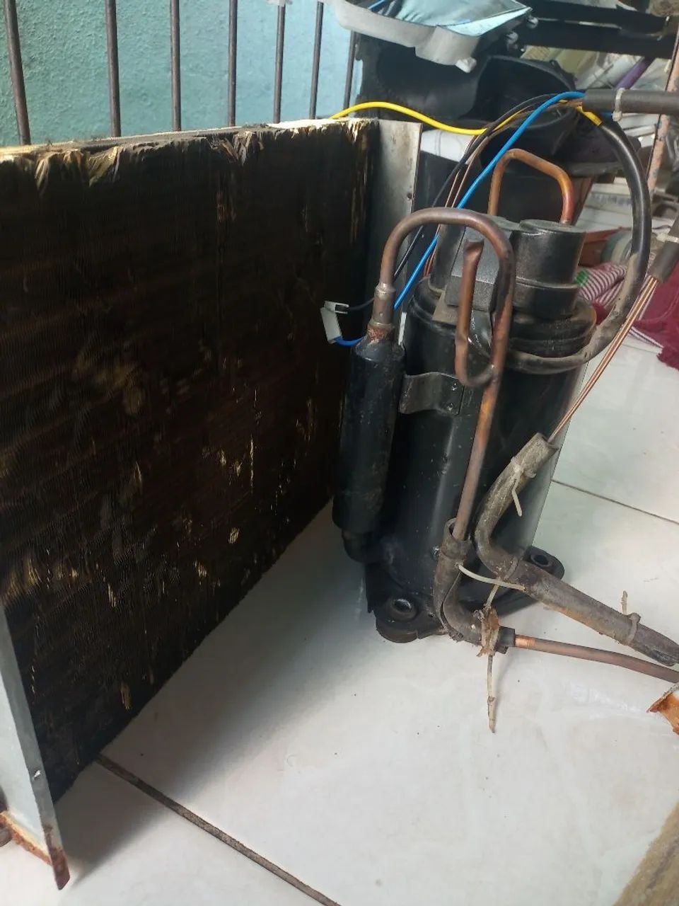 Compressor e ventilador de ar-condicionado de 7.500 BTS  - Foto 4