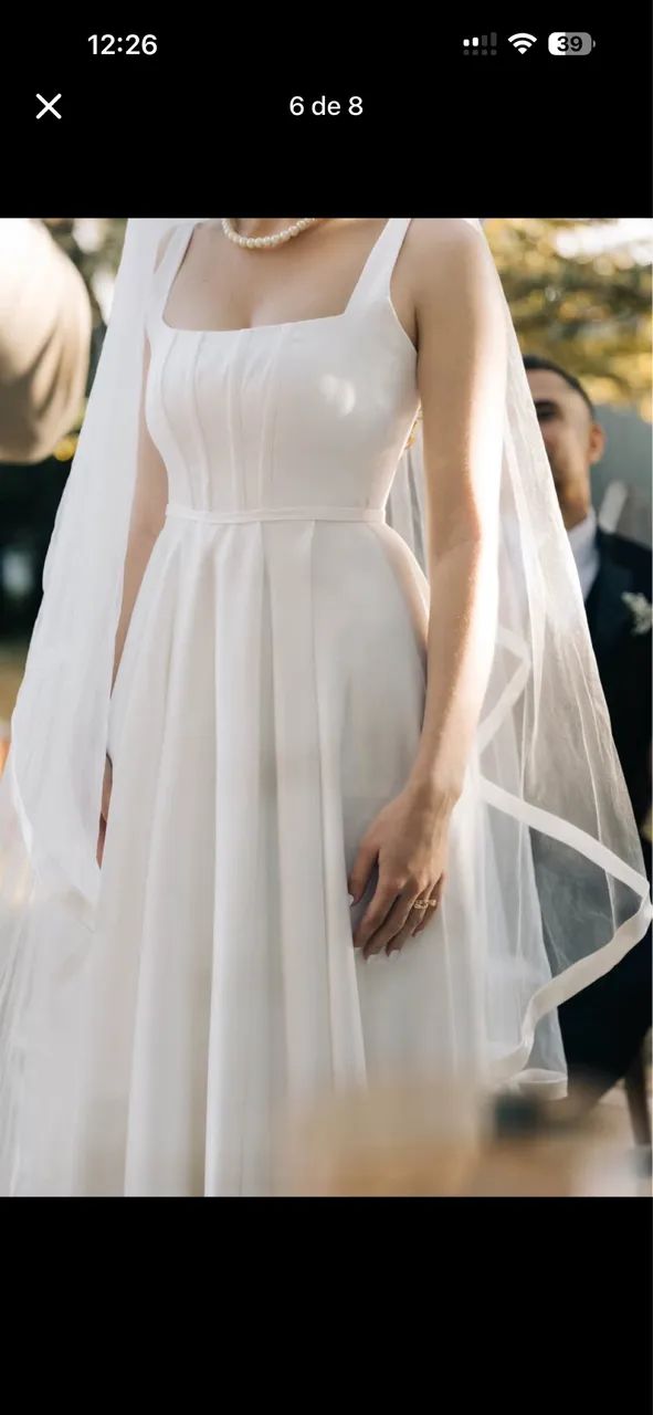 Vestido de noiva minimalista  - Foto 5