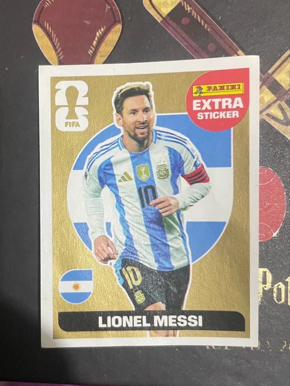 Figurinha Messi Dourada  - Foto 2