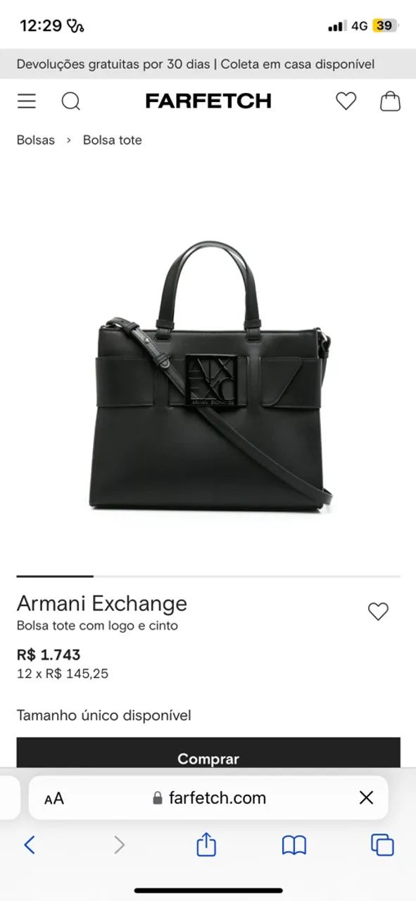 BOLSA ARMANI ORIGINAL