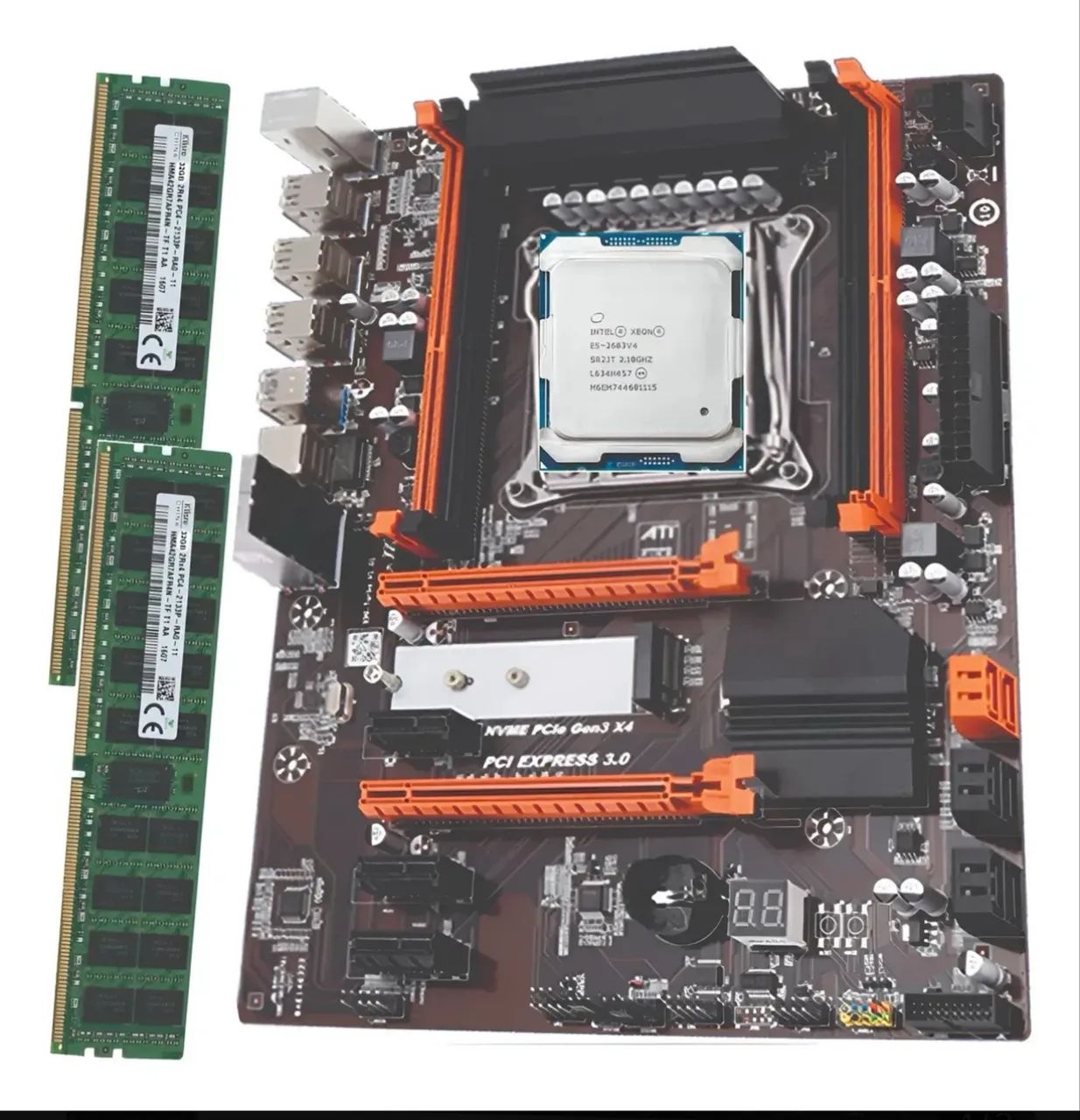 Kit placa mãe x99 com dois processadores e 16G ram com cooler  - Foto 5
