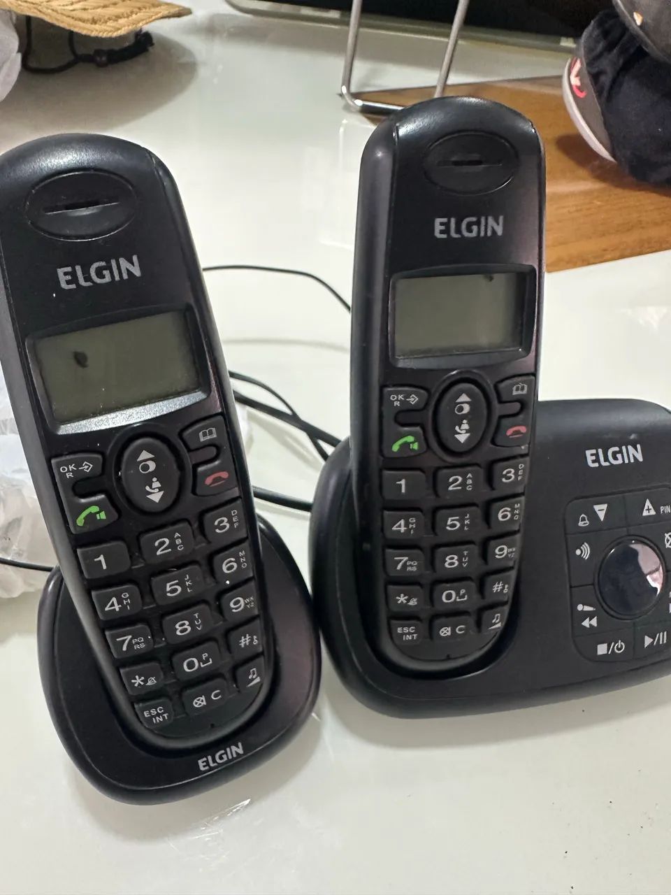 Kit 2 telefone Elgin - base e extensão  - Foto 3