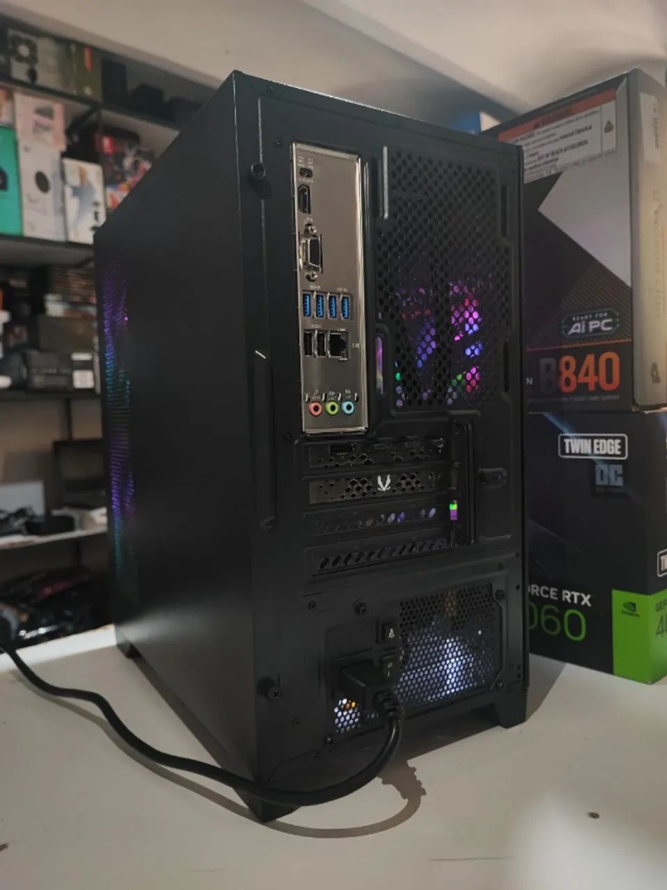Pc gamer Ryzen 7 7700, 32GB DDR5 6800MHZ, RTX 4060 8GB, parcelo no cartão! - Foto 6