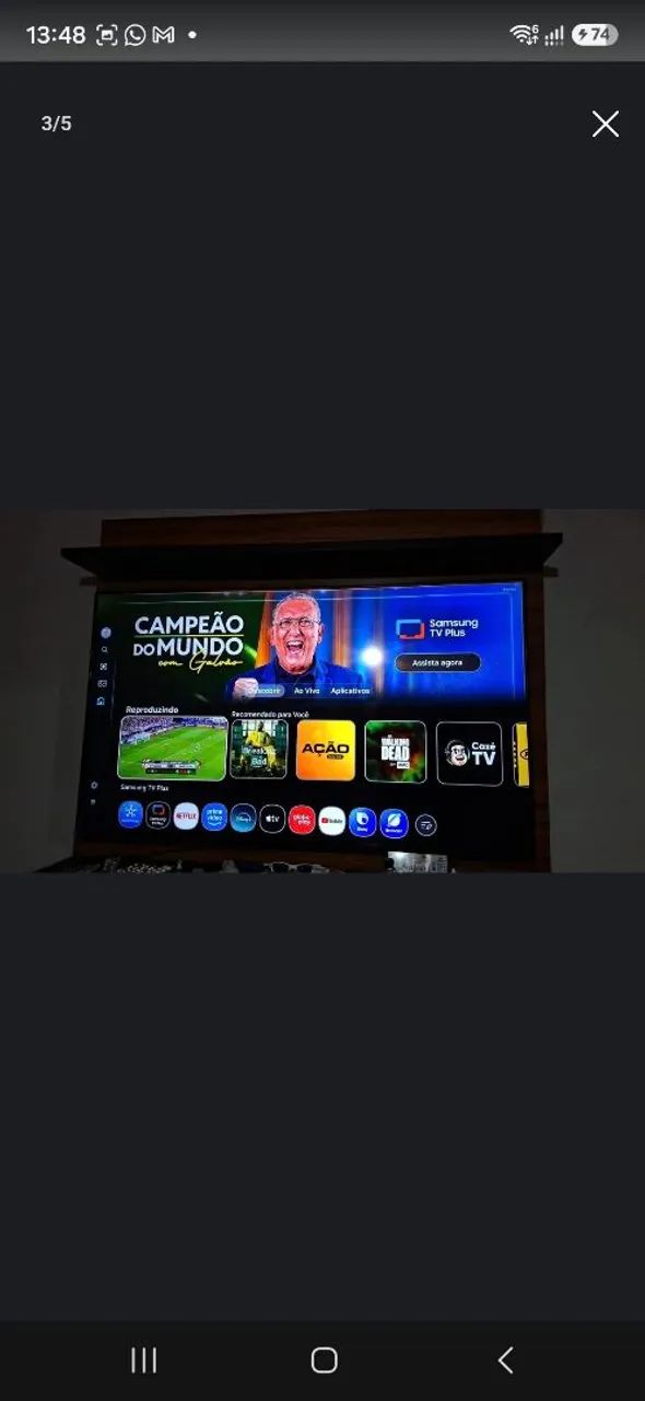 Smart TV 55 polegadas 4K com a Alexa comando de voz integrado bixby  - Foto 5