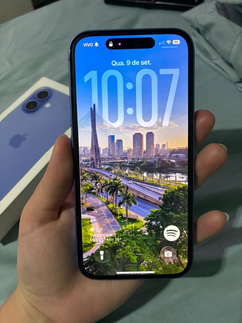 iPhone 16 Azul 128GB - Impecável! (Aceito Troca) - Foto 3