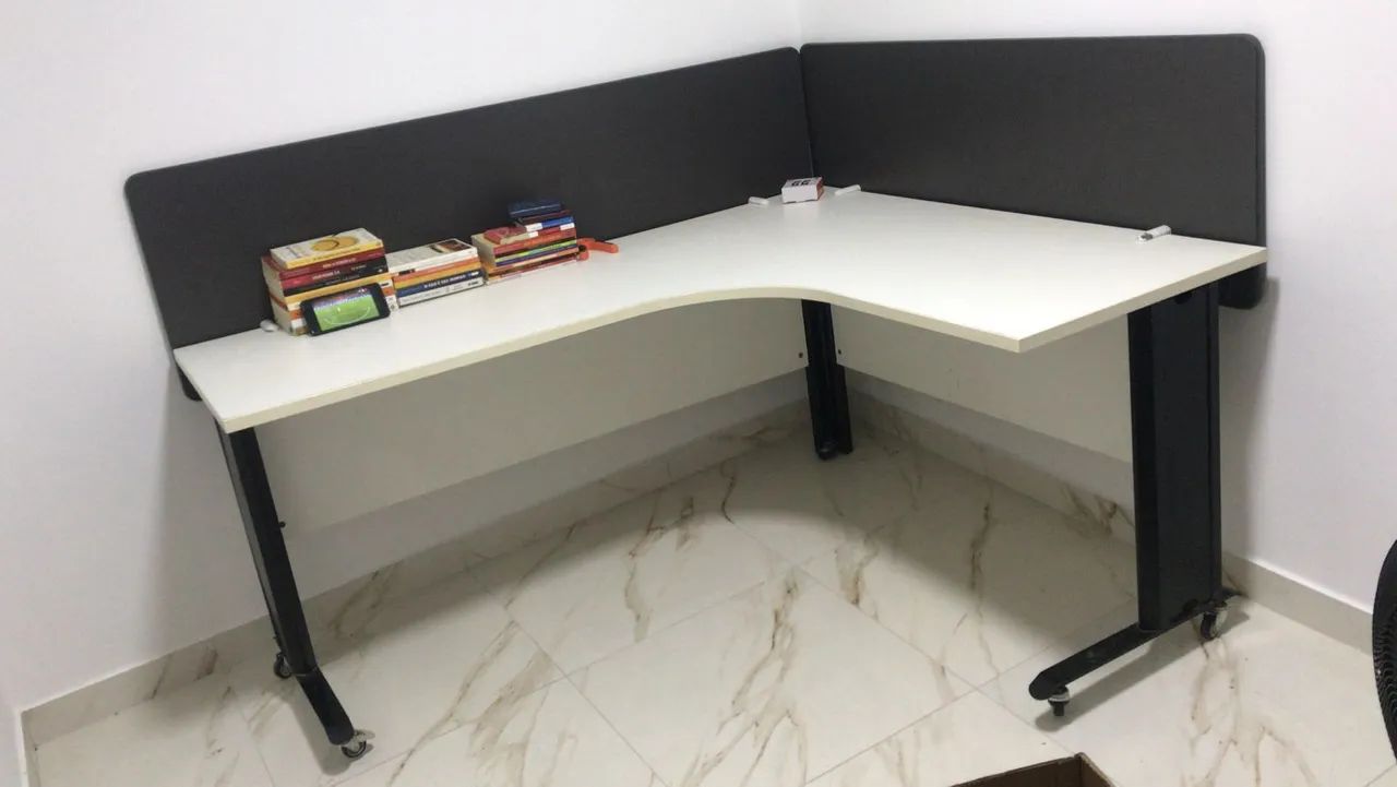 Mesa em L - escritório - gamer - grande - Foto 5