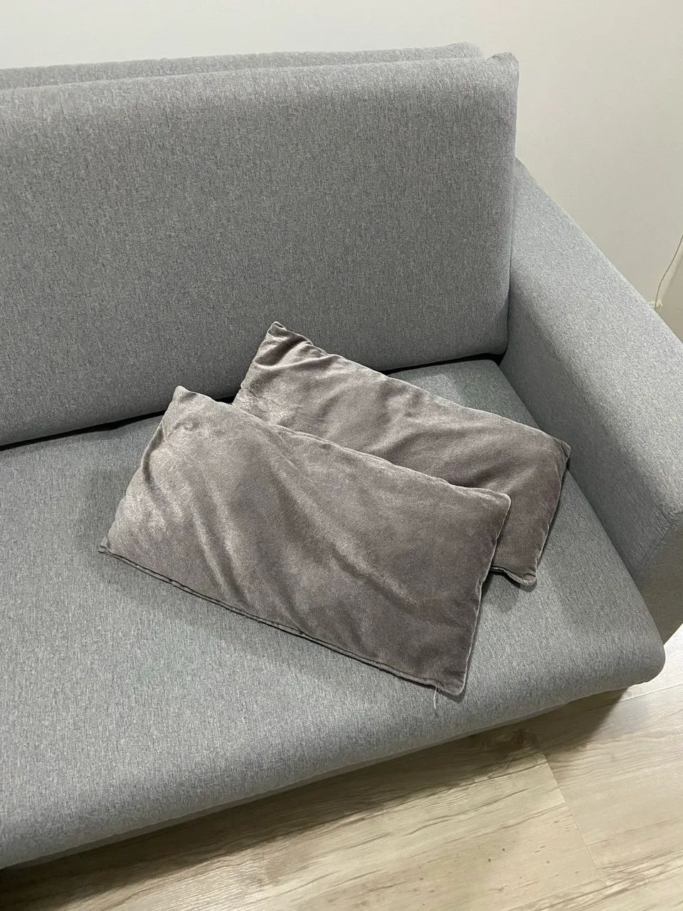 Kit 2 almofadas baguete retangular suede veludo 