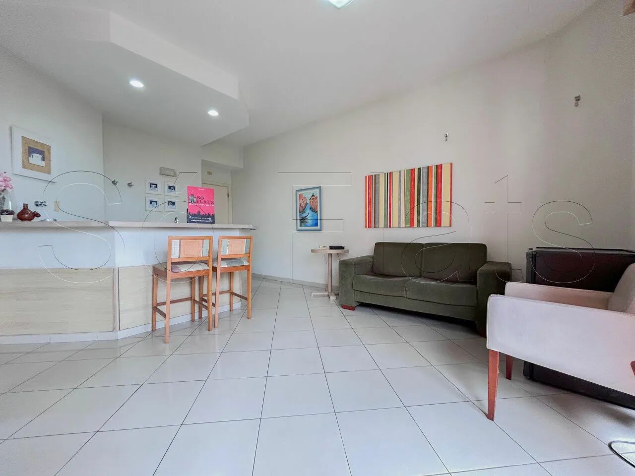Flat Montecattini disponível para venda, mobiliado com 40m², 01 dormitório e 01 vaga - Foto 4