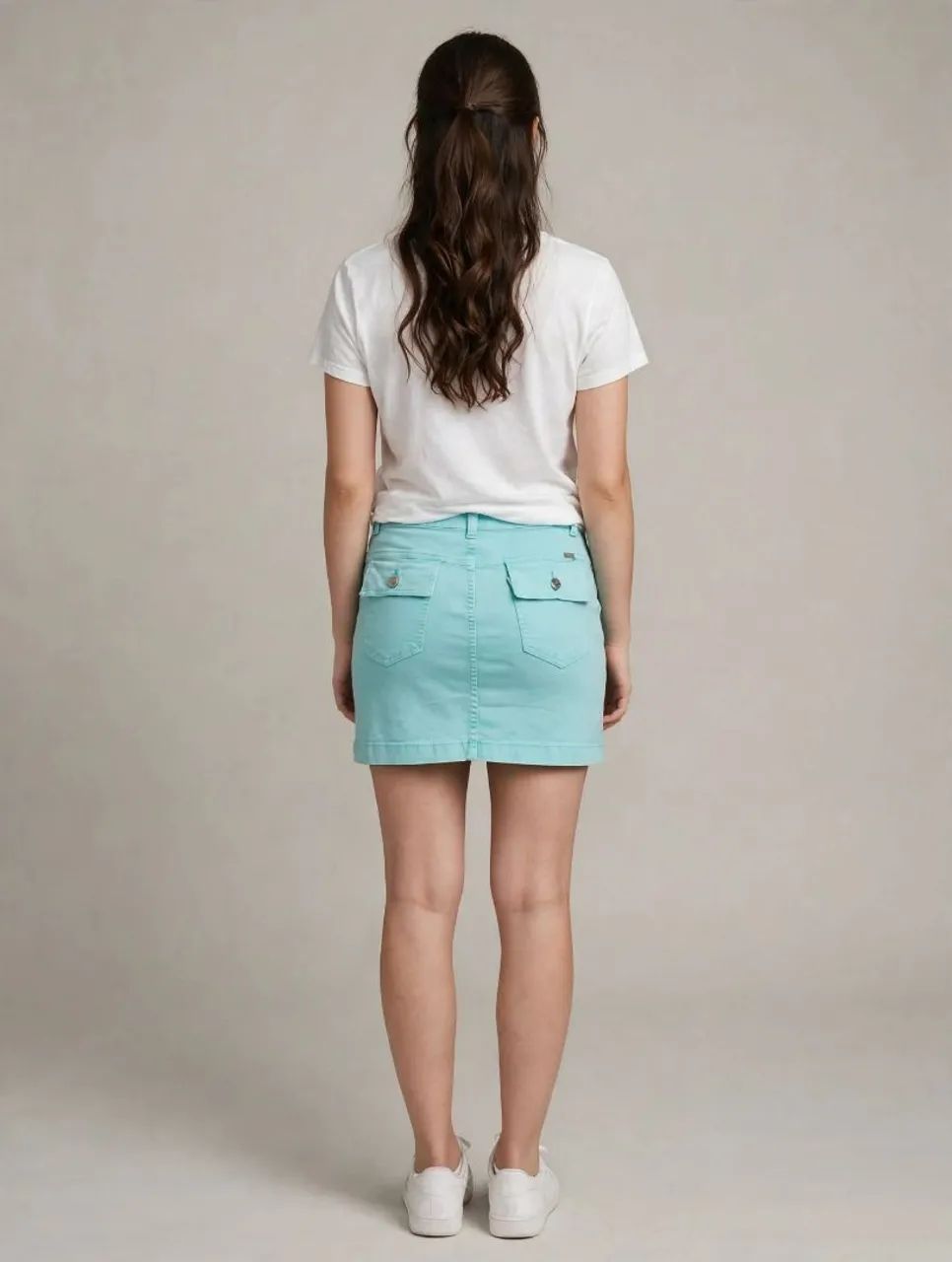 Saia jeans com lycra  - Foto 5