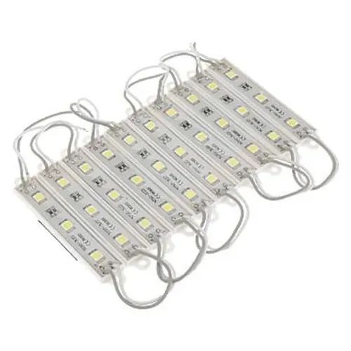 100 Módulo Led Smd 3 Leds 5050 Ip65 12v Envio Correio - Foto 2