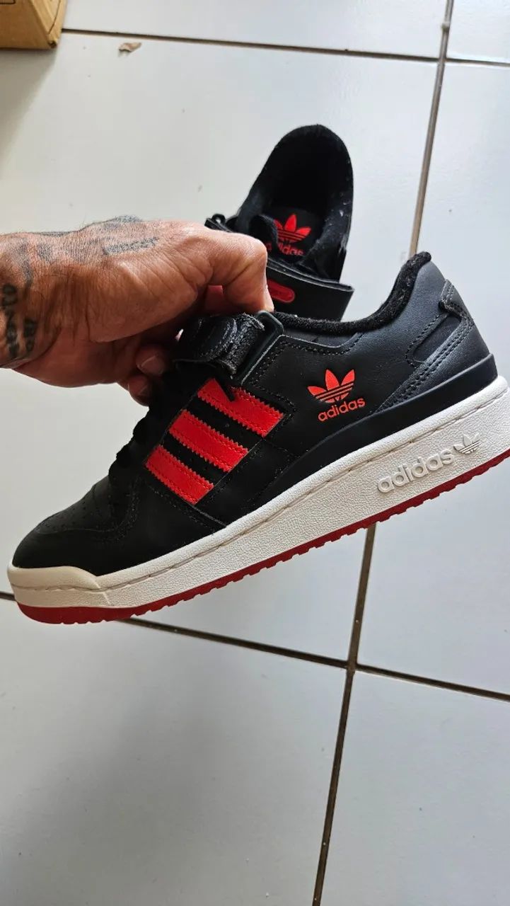 Adidas Forum Low Original - Vermelho e Preto - Foto 5