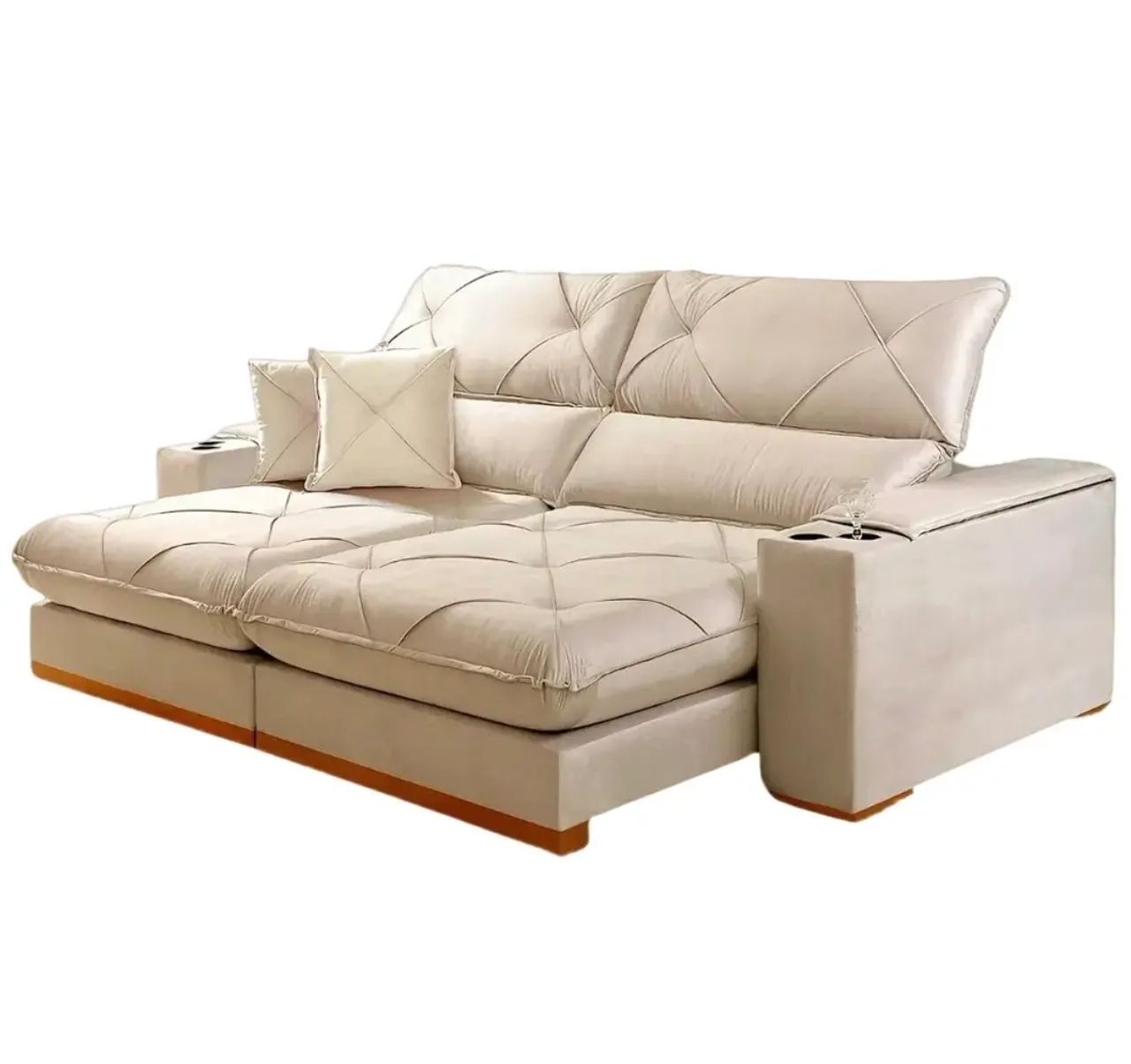Sofá Retrátil e Reclinável 250cm California c/Molas Ensacadas p87