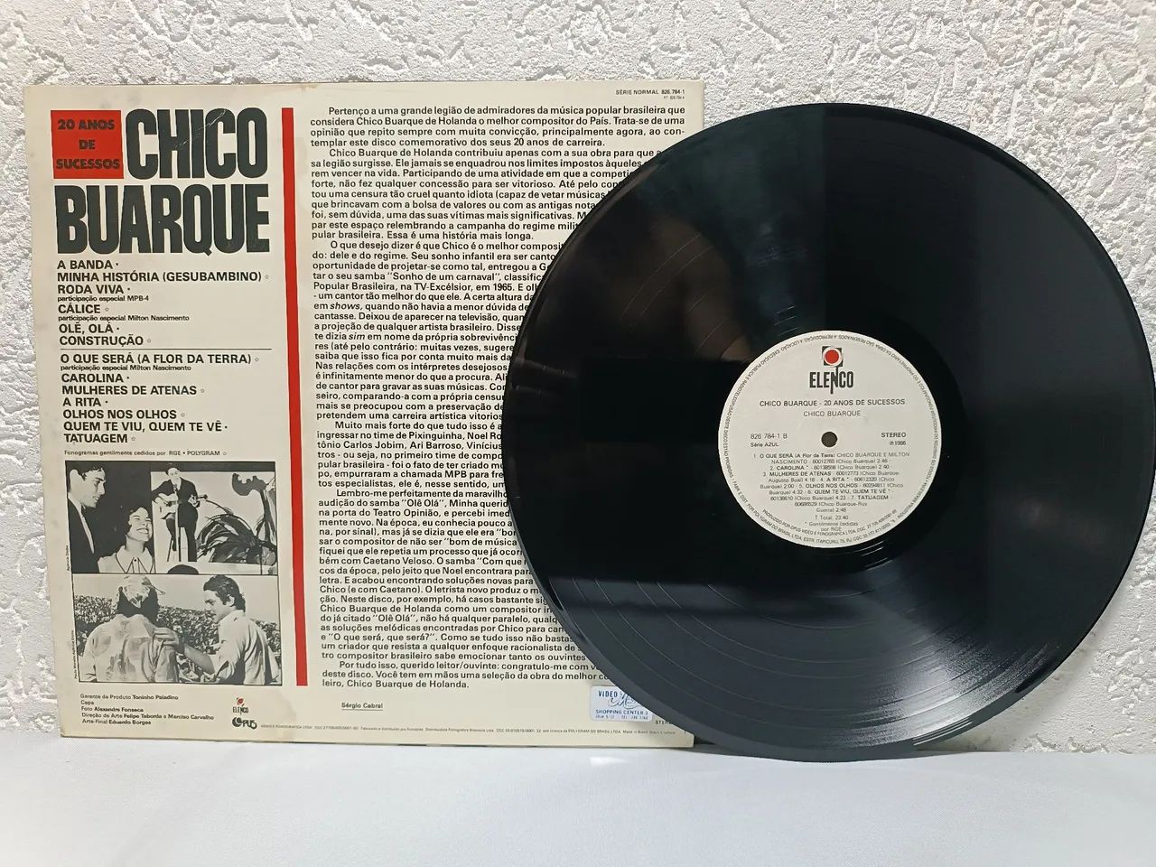 Chico Buarque 20 Anos de sucessos lp - Foto 2