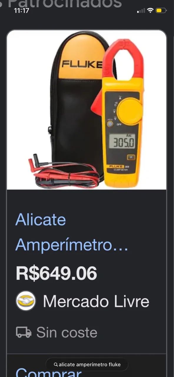 Alicate amperímetro fluke  - Foto 3
