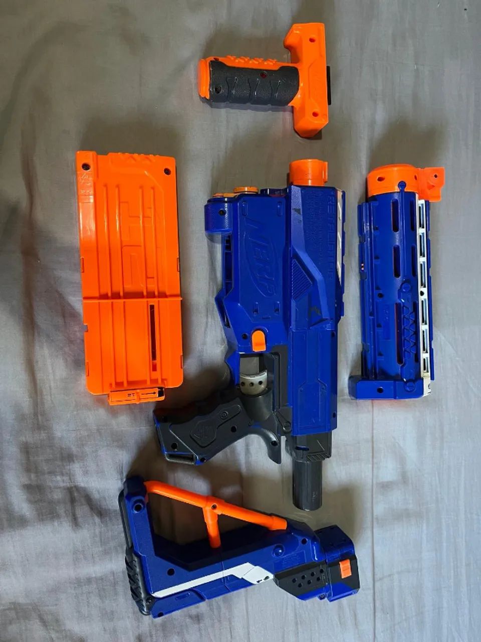 Lote Lançadores Nerf e X-Shot (Retaliator Completa + Acessórios) - Foto 3