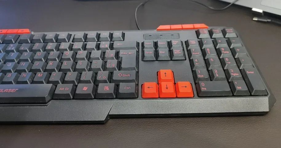 Teclado Gamer Multilaser TC160 USB - Teclas Multimídia e Atalhos RED - Foto 3