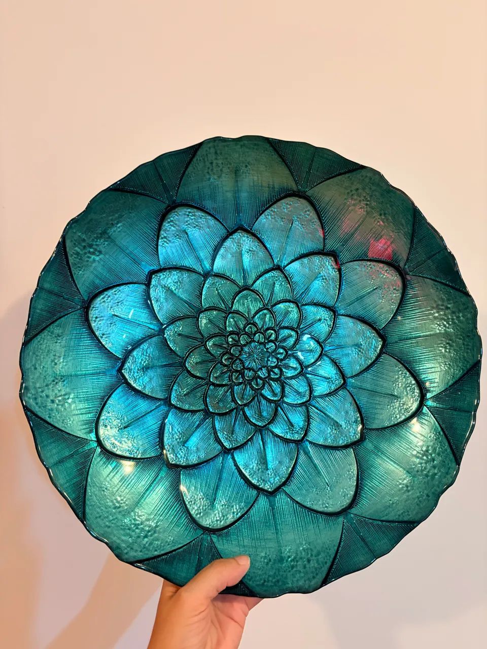 Prato decorativo azul