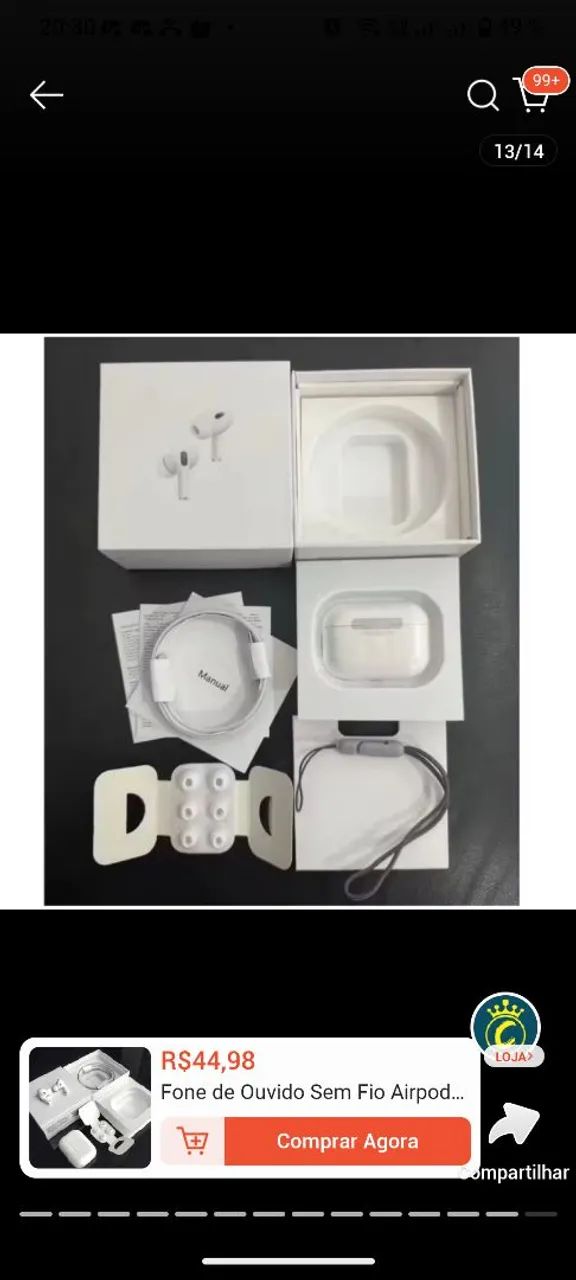 Fone bluetooth com cancelamento de ruido - Foto 2