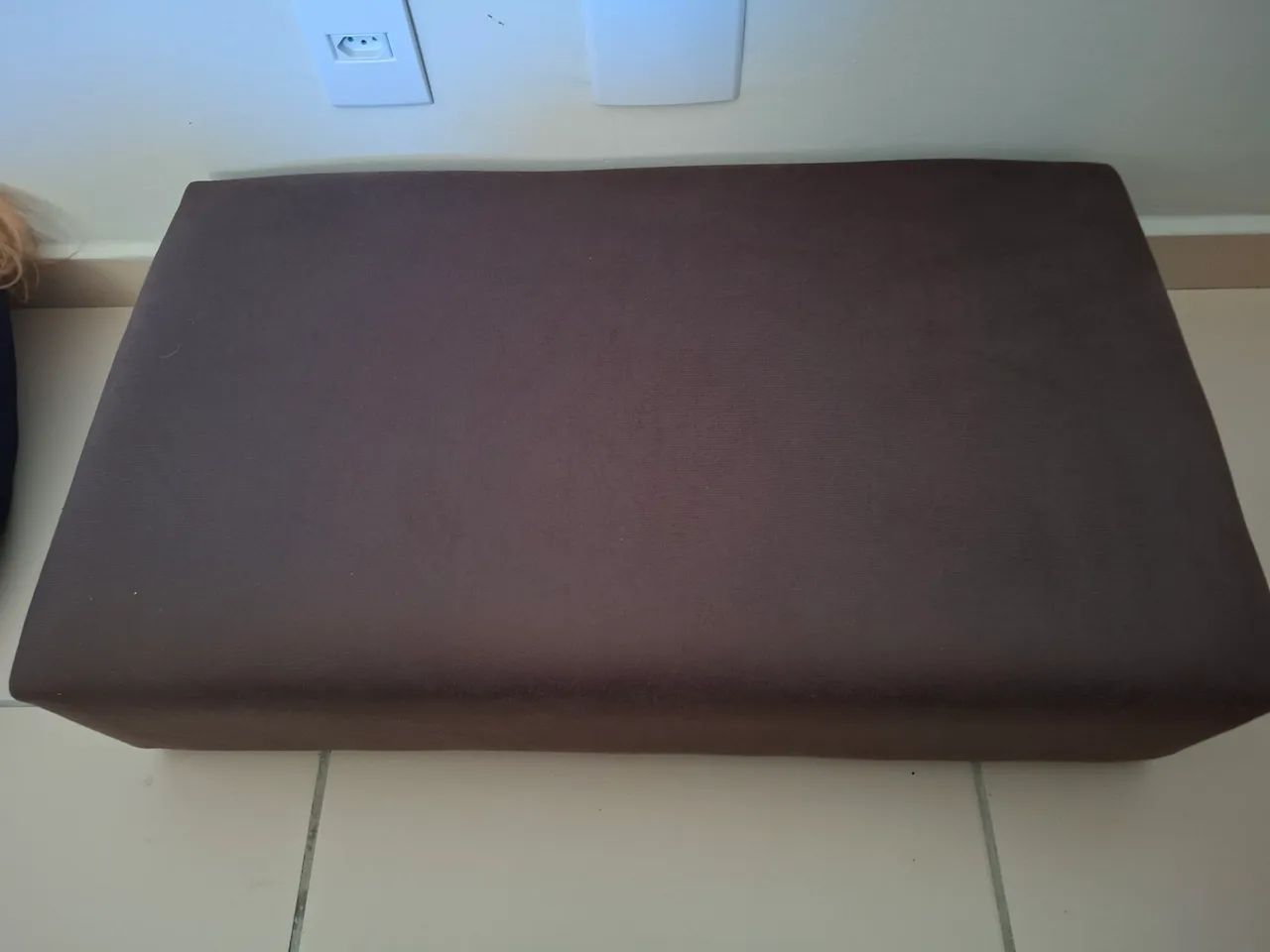 Cama pet em suede marrom com brinde 