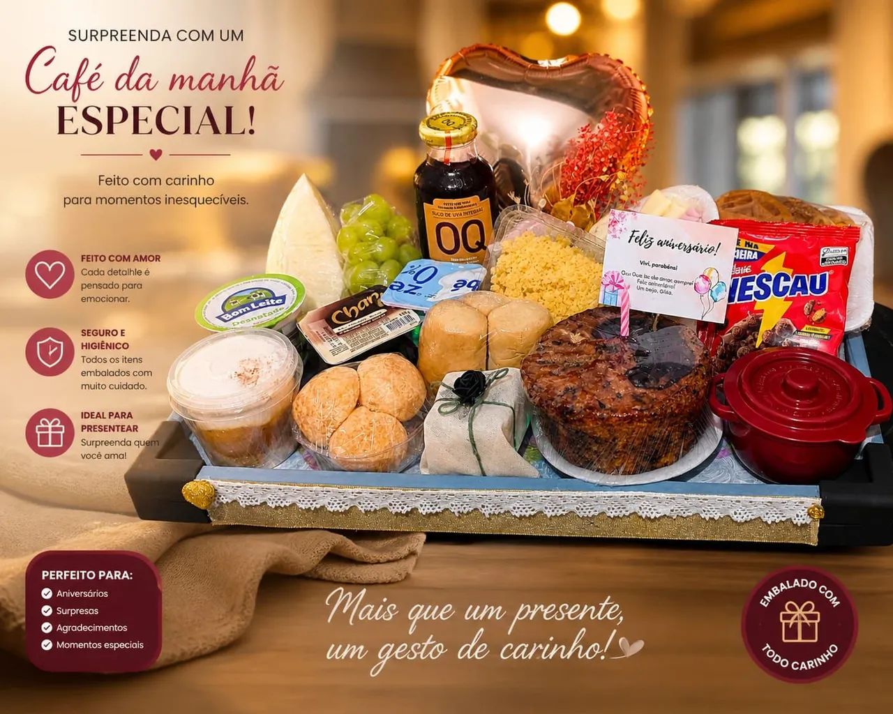 Cesta café da manhã - Dia das Mães - Foto 3