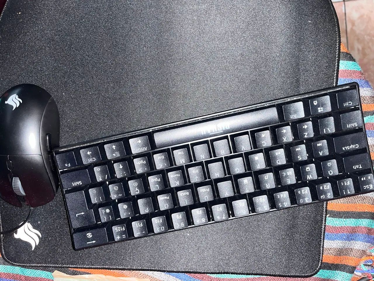 Teclado semi automático e mouse gamer ,raimbow. - Foto 4