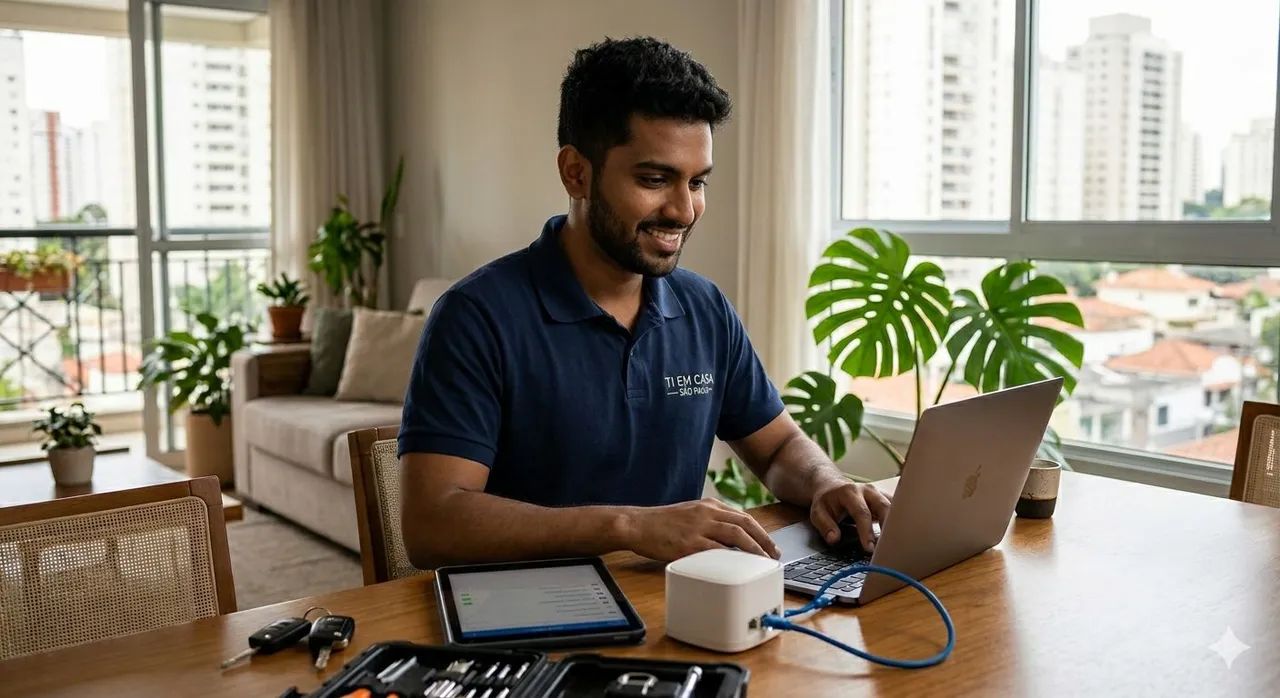 Técnico de Informática: Wi-Fi Rápido, Redes e Suporte Home Office