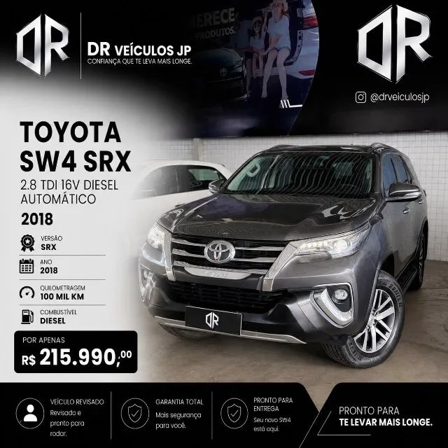 Toyota Hilux Hilux SW4 SRX 4x4 2.8 TDI 16V Dies. Aut. 2018