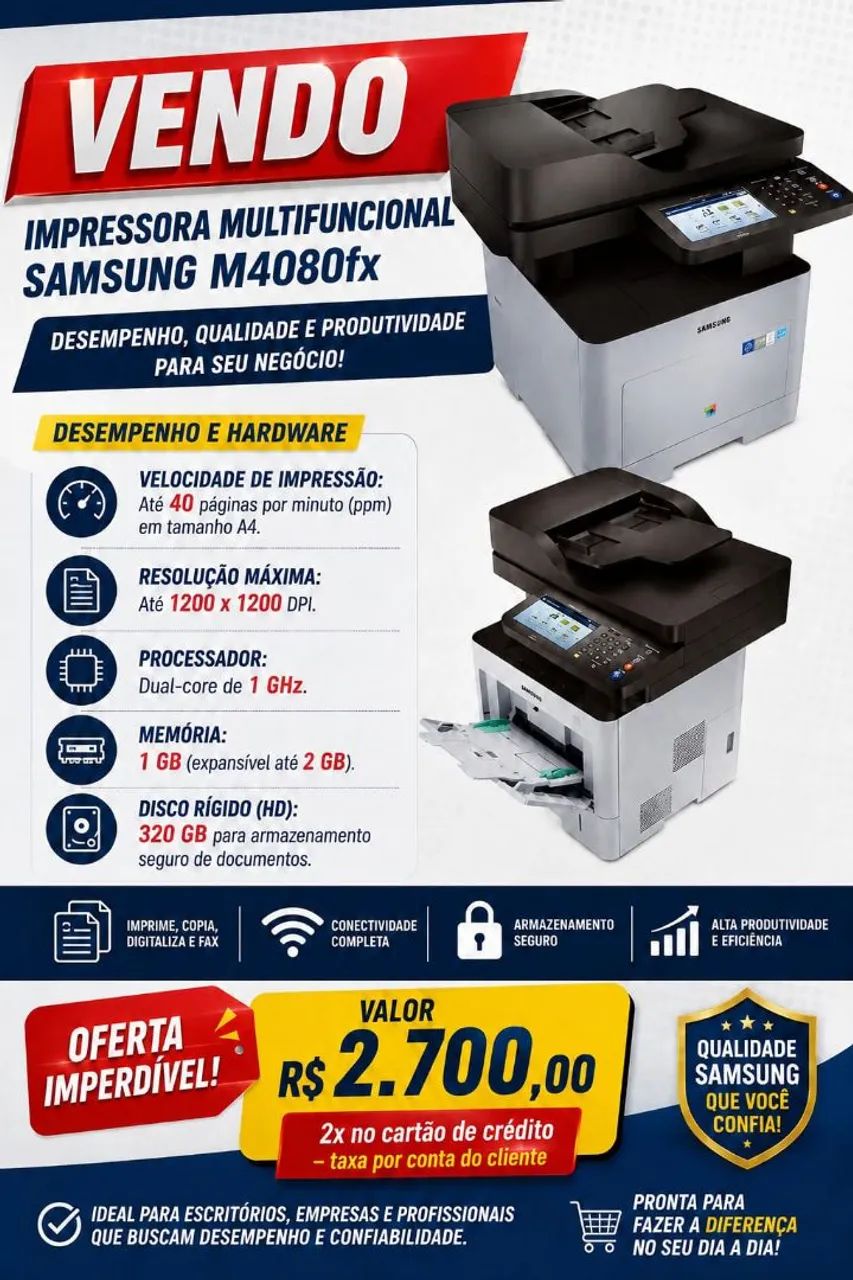Impressora Samsung M4080fx