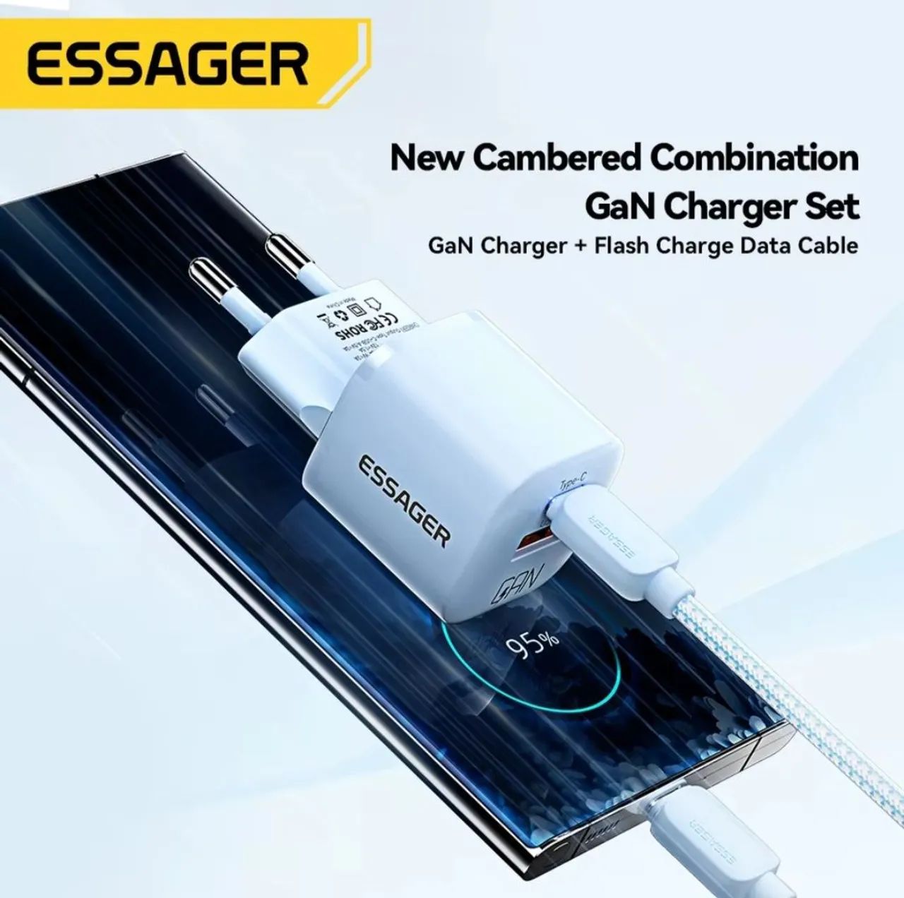 Carregador Essager COMPLETO e RÁPIDO 