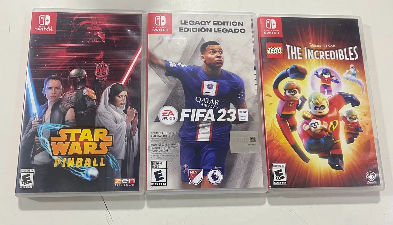 3 jogos de Nintendo switch 