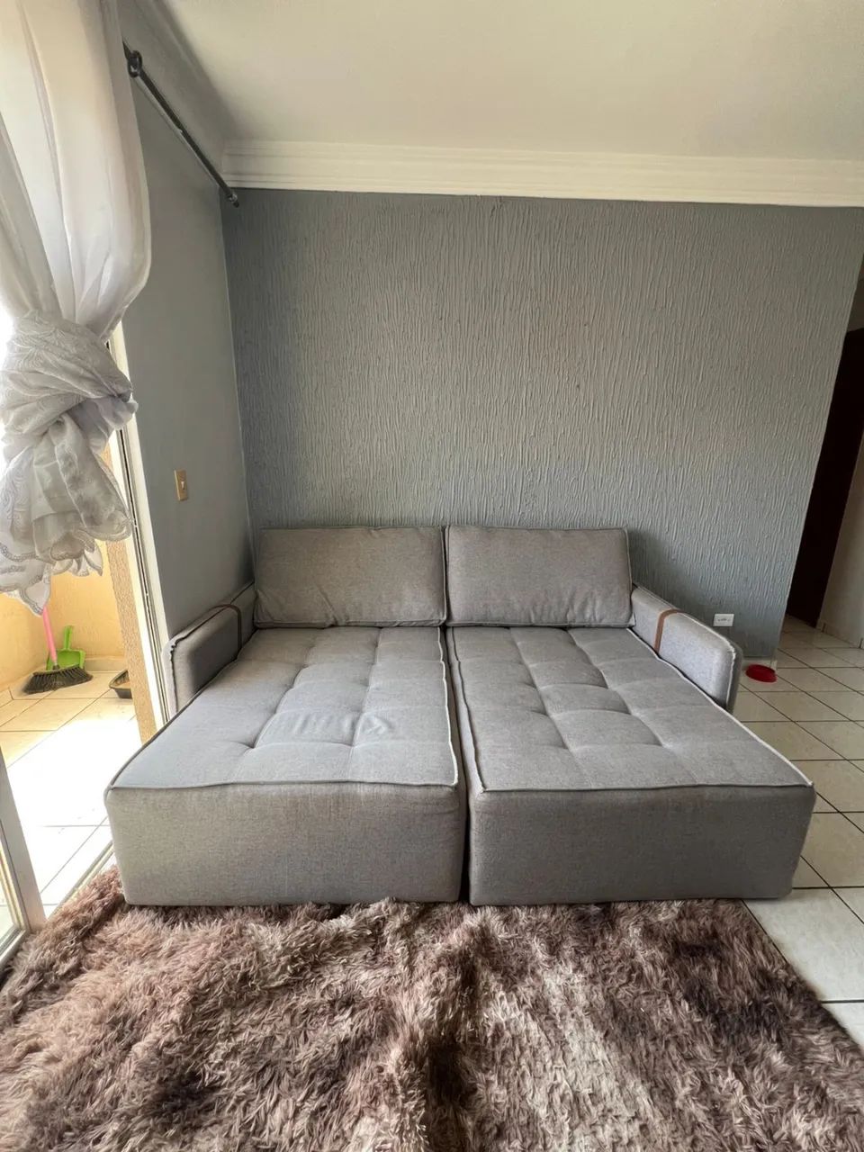 SOFÁ 2.20M NO LINHO - Foto 2