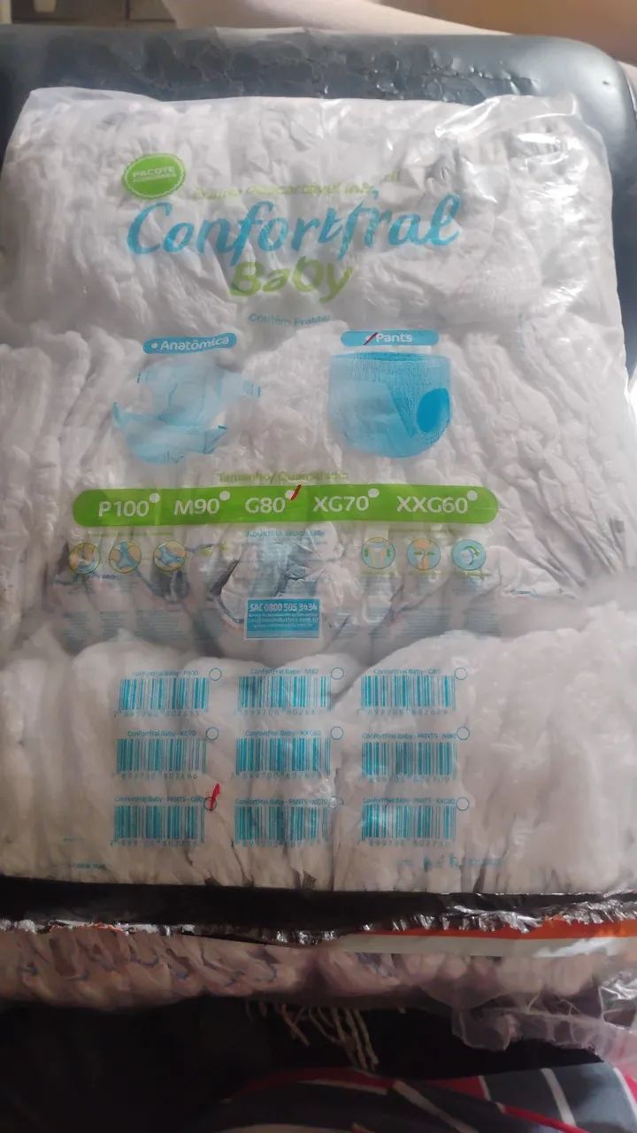80 fraldas shortinho 