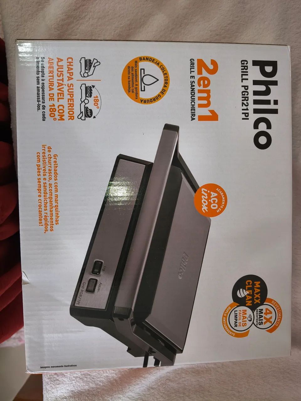 Grill e Sanduicheira Philco PGR21PI