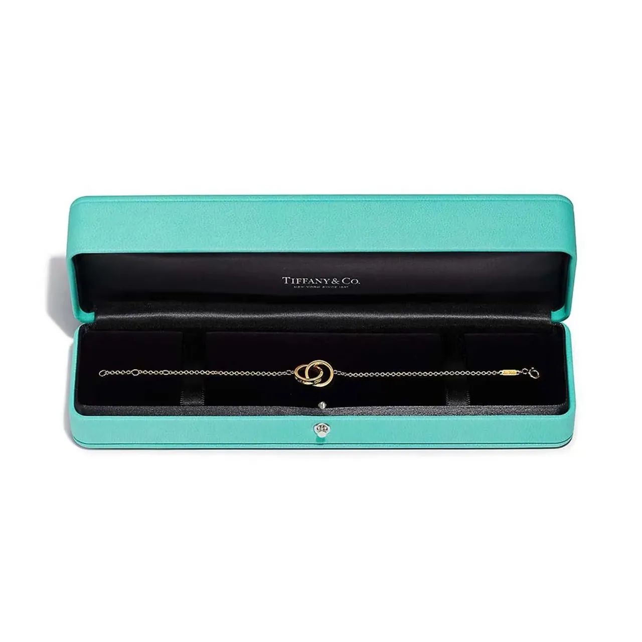 Pulseira Tiffany Interlocking Circles em Ouro Amarelo - Foto 4