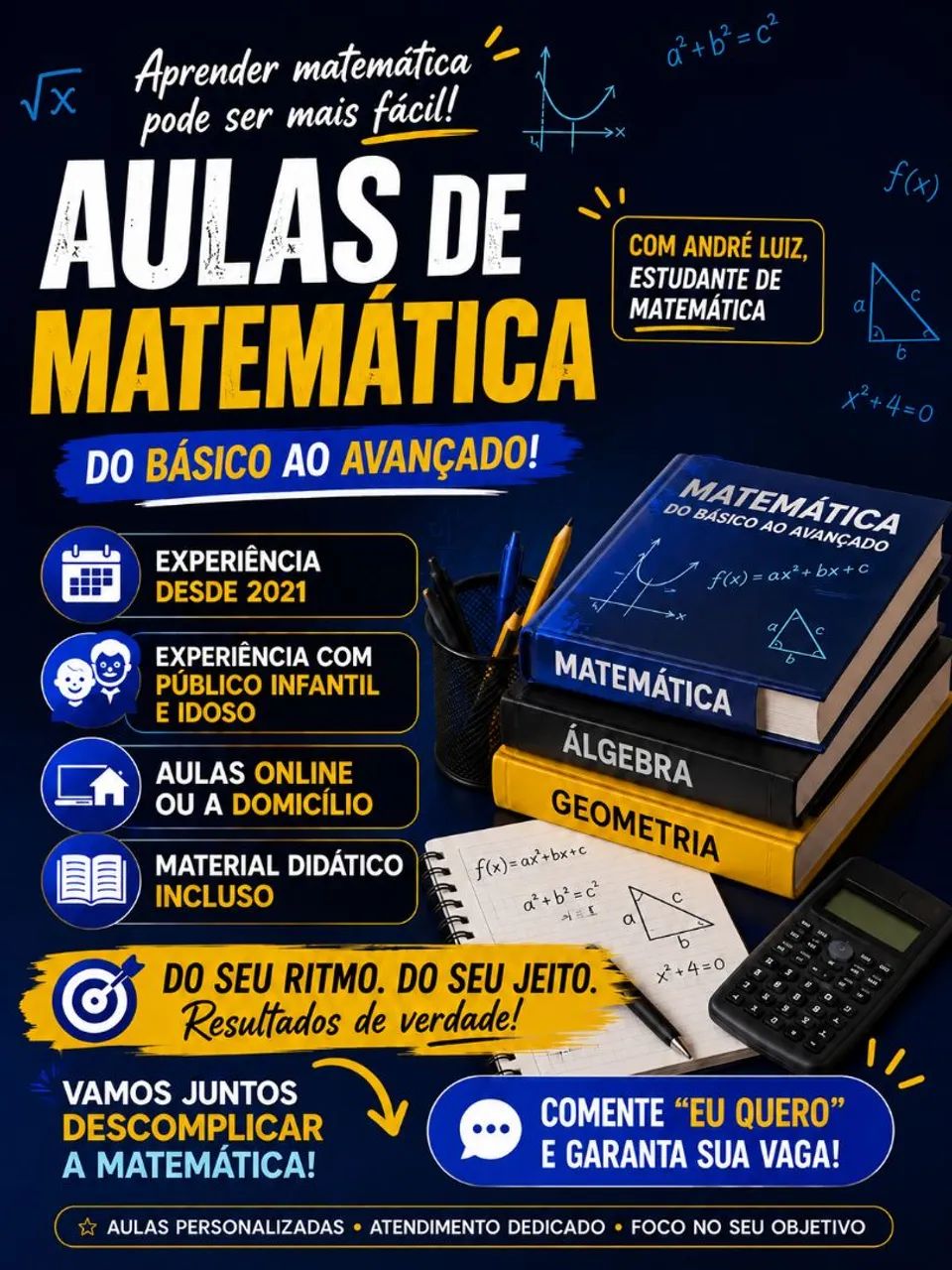 Aulas de Matemática Particular!