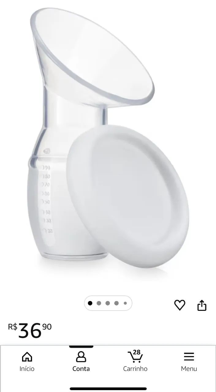 Coletor de Leite Materno Gentle Flow - Bb1011