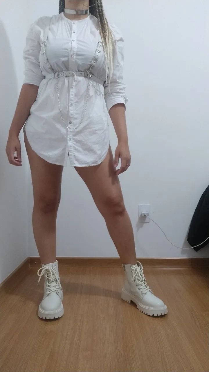 Coturno off white - Tamanho 35 - Foto 2
