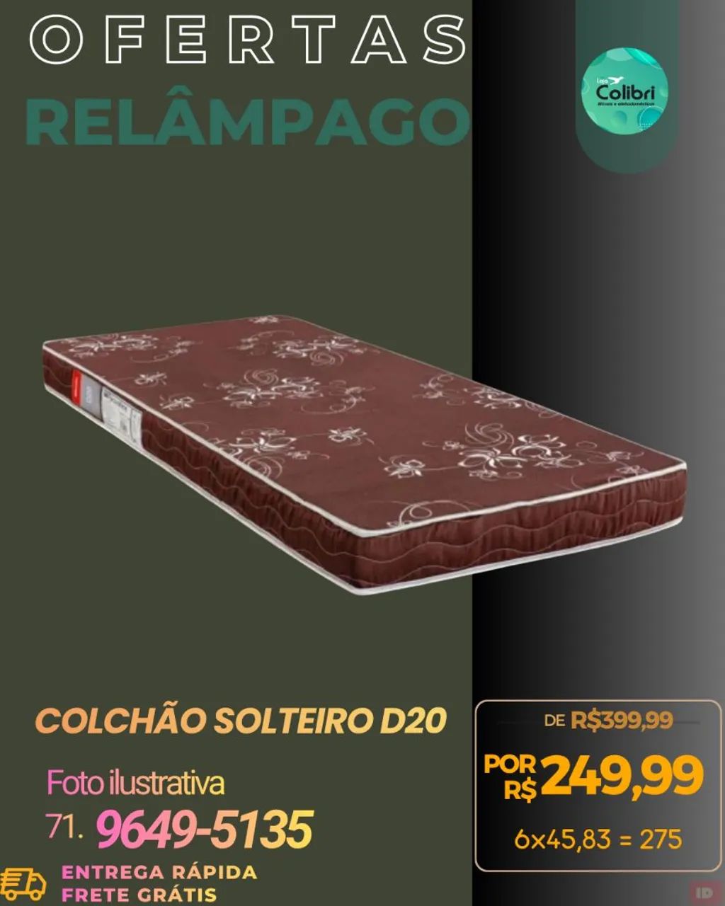 Colchão Solteiro 