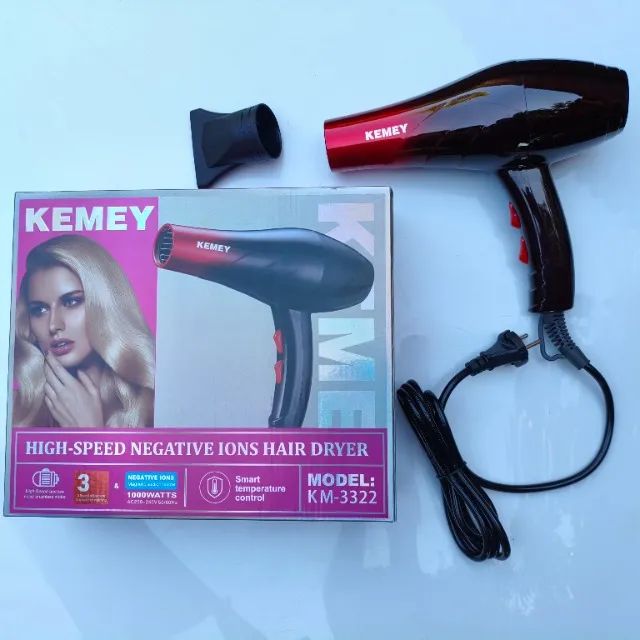 Secador de Cabelo Profissional Kemey Original